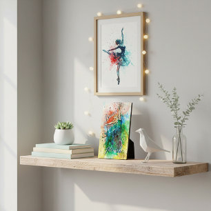 Personalisierter Tänzer  Fotoplatte