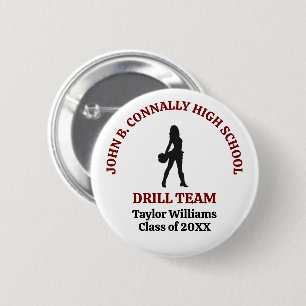 Personalisierter Tanzteam-Tänzer der Maroon High S Button