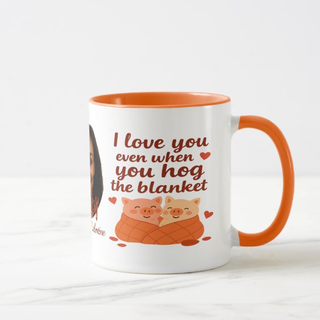 Personalisierter Tasse 'Forever my Valentine' (Rechts)