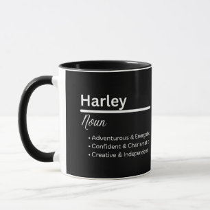 Personalisierter Tasse mit Harley-Jungen-Namen-Def