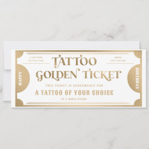 Personalisierter Tattoo-Geschenkgutschein Vorlage