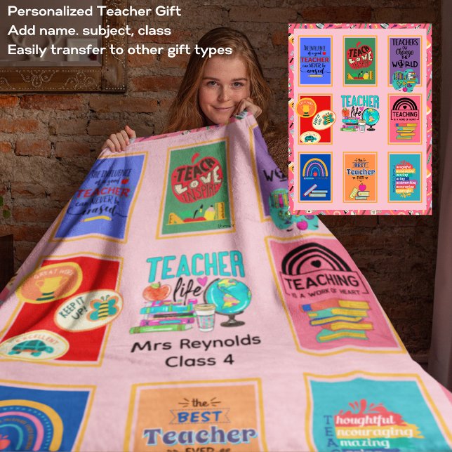 Personalisierter TEACHER-Empfang Vielen Dank Sherpadecke (Von Creator hochgeladen)