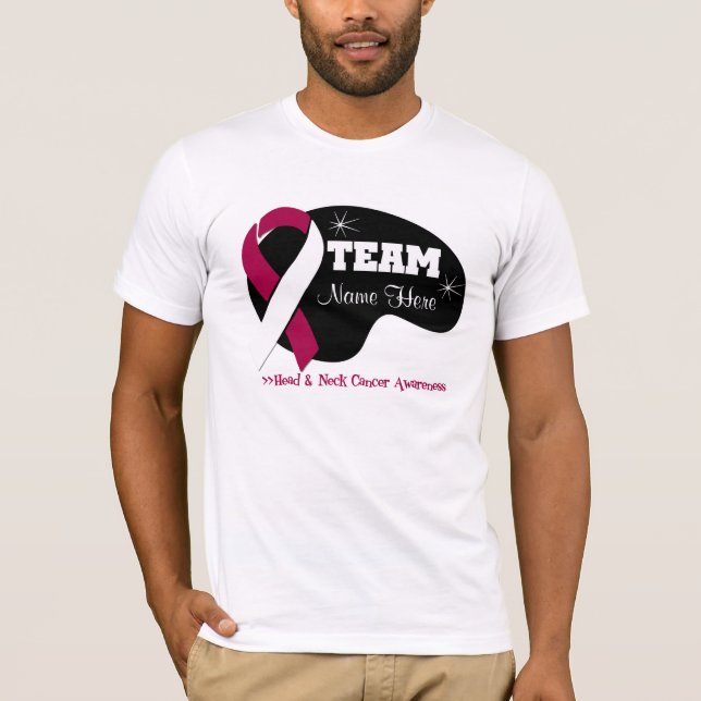 Personalisierter Team-Name - Blut-Krebs T-Shirt (Vorderseite)