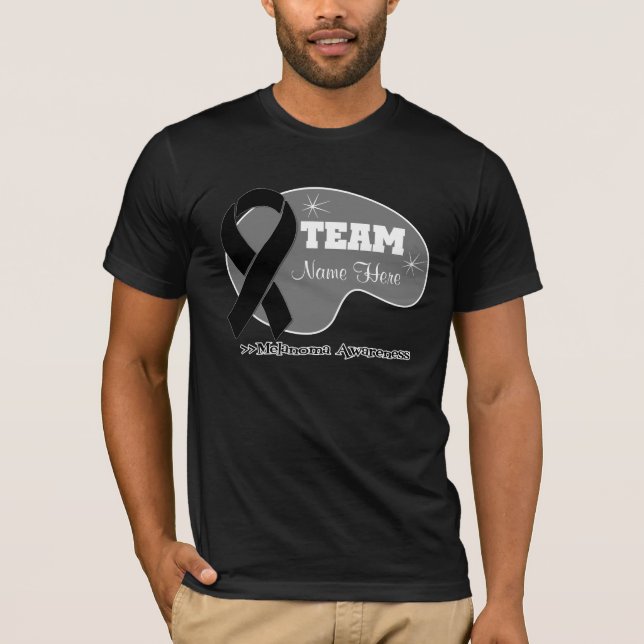 Personalisierter Team-Name - Melanom T-Shirt (Vorderseite)