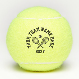 Personalisierter Teamname Tennisbälle