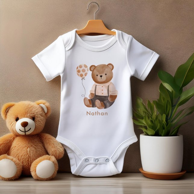 Personalisierter Teddybär Baby Strampler (Von Creator hochgeladen)