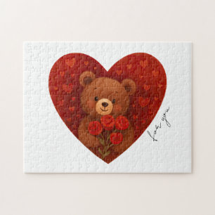 Personalisierter Teddybär für jemanden Puzzle