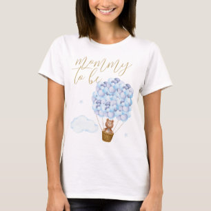 Personalisierter Teddybär für werdende Mamas mit b T-Shirt