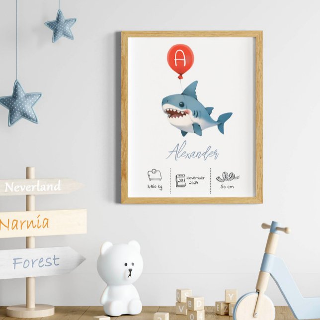 Personalisierter Teddybär mit Balloons-Kinderzimme Poster (Von Creator hochgeladen)