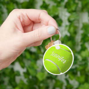 Personalisierter Tennis-Ball-Schlüsselanhänger Schlüsselanhänger