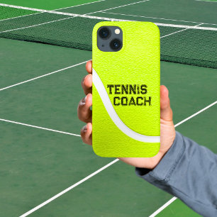 Personalisierter Tennis Coach Gelber Ball Case-Mate iPhone Hülle