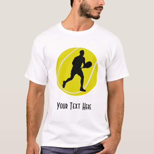 Personalisierter Tennis-Spieler T-Shirt (Vorderseite)