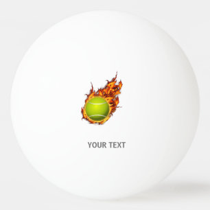 Personalisierter Tennisball auf dem Feuer Tennis T Tischtennisball