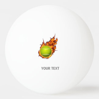 Personalisierter Tennisball auf dem Feuer Tennis T Tischtennisball