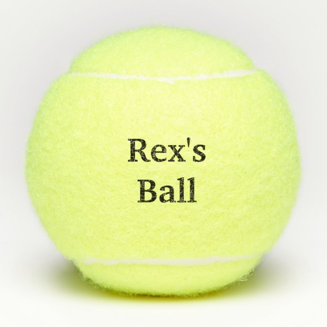 Personalisierter Tennisball für ein Lieblingsfellb Tennisbälle (Vorderseite)