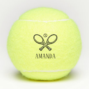 Personalisierter Tennisball mit Namen – Minimal Ic Tennisbälle