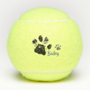 Personalisierter Tennisball mit Paw Prints Tennisbälle