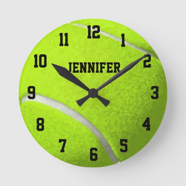 Personalisierter Tennisball rund um die Uhr (Vorderseite)