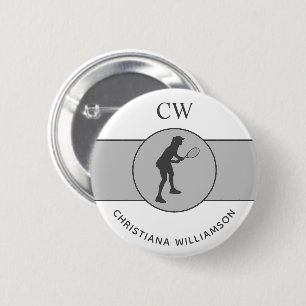 Personalisierter Tennisspieler Button