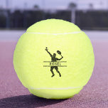 Personalisierter Tennisspieler ThemenIndividuelle  Tennisbälle<br><div class="desc">Dieses Tennisspielerdesign ist mit dem Namen Tennisspieler,  Trainer,  Schule oder Team anpassbar. Bringen Sie Ihre personalisierten Tennisbälle zum Platz oder geben Sie sie dem Tennisliebhaber in Ihrem Leben!</div>