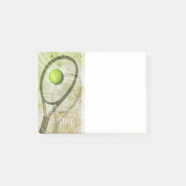 Personalisierter Tennisspielerfan Post-it Klebezettel