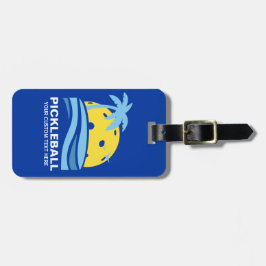 Personalisierter Text der Pickleball-Gear-Identifi Gepäckanhänger