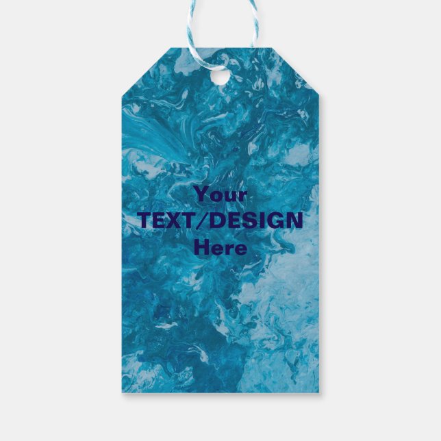 Personalisierter Text/ Design Stilvoll Geschenkanhänger (Rückseite)