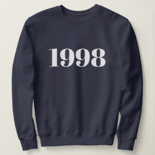 Personalisierter Text einfach modern Minimal für I Sweatshirt