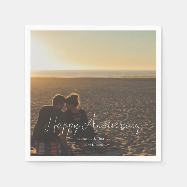 Personalisierter Text für das Foto eines benutzerd Serviette (Vorderseite)