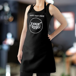 Personalisierter Text für das Logo "Black Custom B Schürze