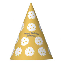 Personalisierter Text für Fun Pickleball-Muster Partyhütchen