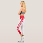 Personalisierter Text gestrichen Capri Leggings<br><div class="desc">Fügen Sie Ihren eigenen Text zu diesen leicht personalisierbaren Capri-Leggings aus Ricaso hinzu</div>