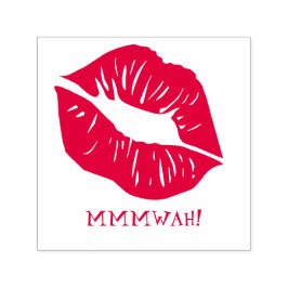 Personalisierter Text in den Roten Lippen Permastempel
