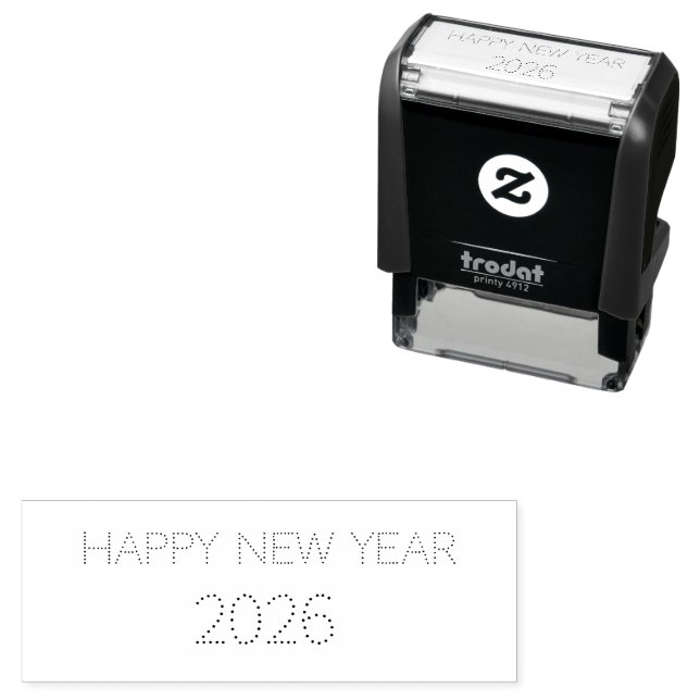 personalisierter Text Selbstfärber Stempel (Beispiel)