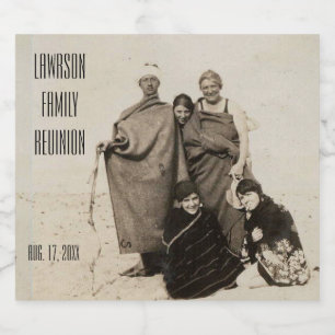 Personalisierter Text und Foto Bierflaschenetikett