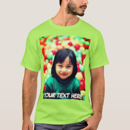 Personalisierter Text und Foto T-Shirt