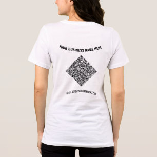 Personalisierter Text und QR-Code Tri-Blend Shirt