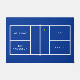 Personalisierter Text von Pickleball Court Fußmatte