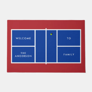 Personalisierter Text von Pickleball Court Fußmatte