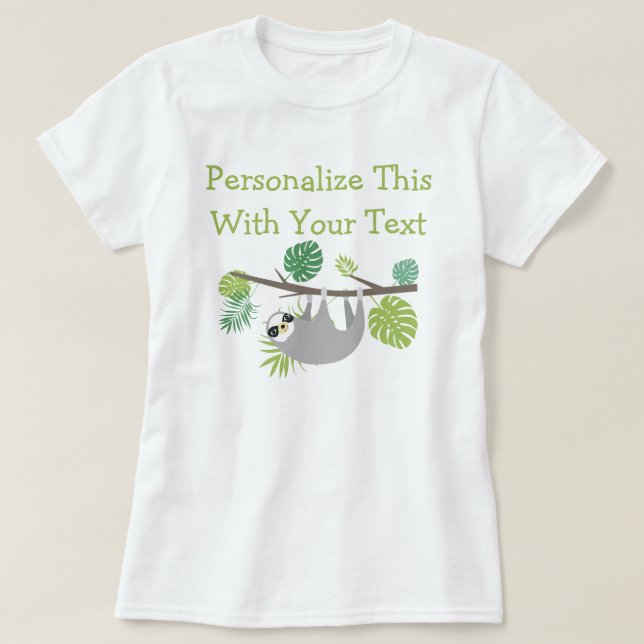 Personalisierter Textspass T-Shirt (Design vorne)
