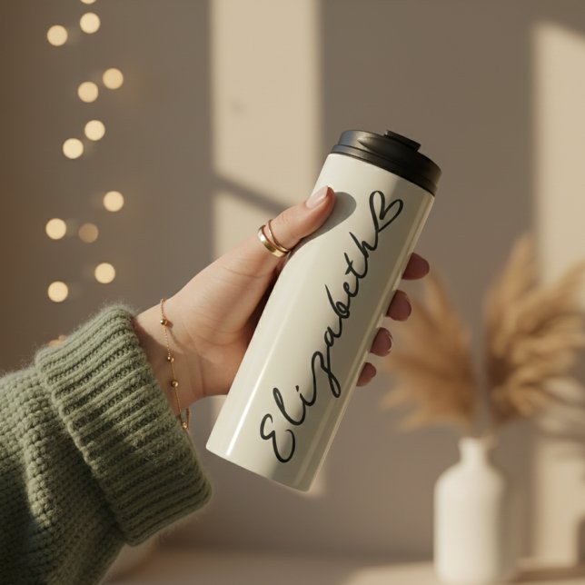 Personalisierter Thermobecher als Geschenk für Bra Thermosbecher (Custom Name Thermal Tumbler Gift for Her, Mom & Wife, Custom Bridal Party Personalized Tumbler Cup)
