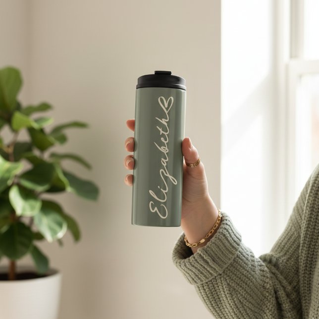 Personalisierter Thermobecher als Geschenk für die Thermosbecher (Custom Name Thermal Tumbler Gift for Her, Mom & Wife, Custom Bridal Party Personalized Tumbler Cup)