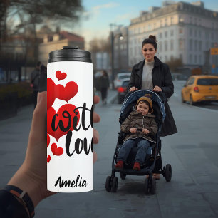 Personalisierter Thermobecher mit Liebe Thermosbecher
