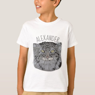 Personalisierter Tibetaner Pallas Katzen-Grafik-T T-Shirt