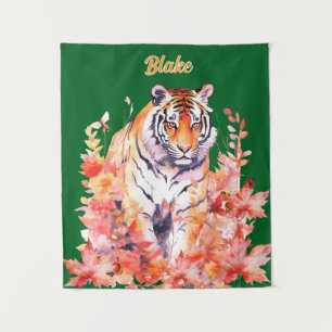 Personalisierter Tiger Wandteppich