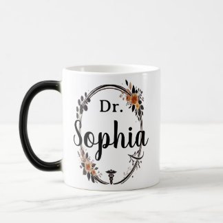 personalisierter Titel & Name Florales Geschenk fü Verwandlungstasse