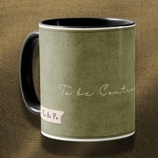 Personalisierter "To Be Continued"-Wald-Erzähler  Tasse