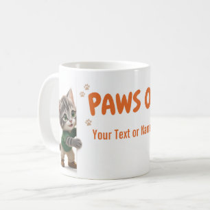 Personalisierter Tom & Luna Katzenbecher - Finger Kaffeetasse