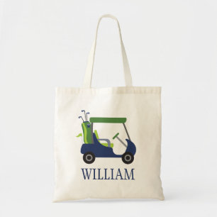 Personalisierter Totbeutel für Navy & Green Golf Tragetasche