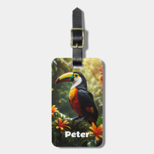 Personalisierter Toucan Gepäckträger Gepäckanhänger